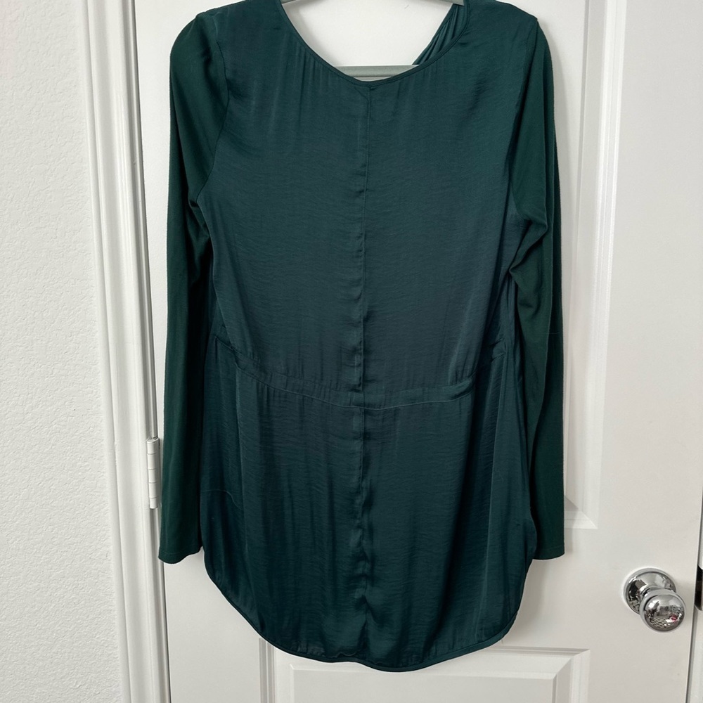 Simply Vera Vera Wang Deep Teal Blouse - Picture 3 of 3